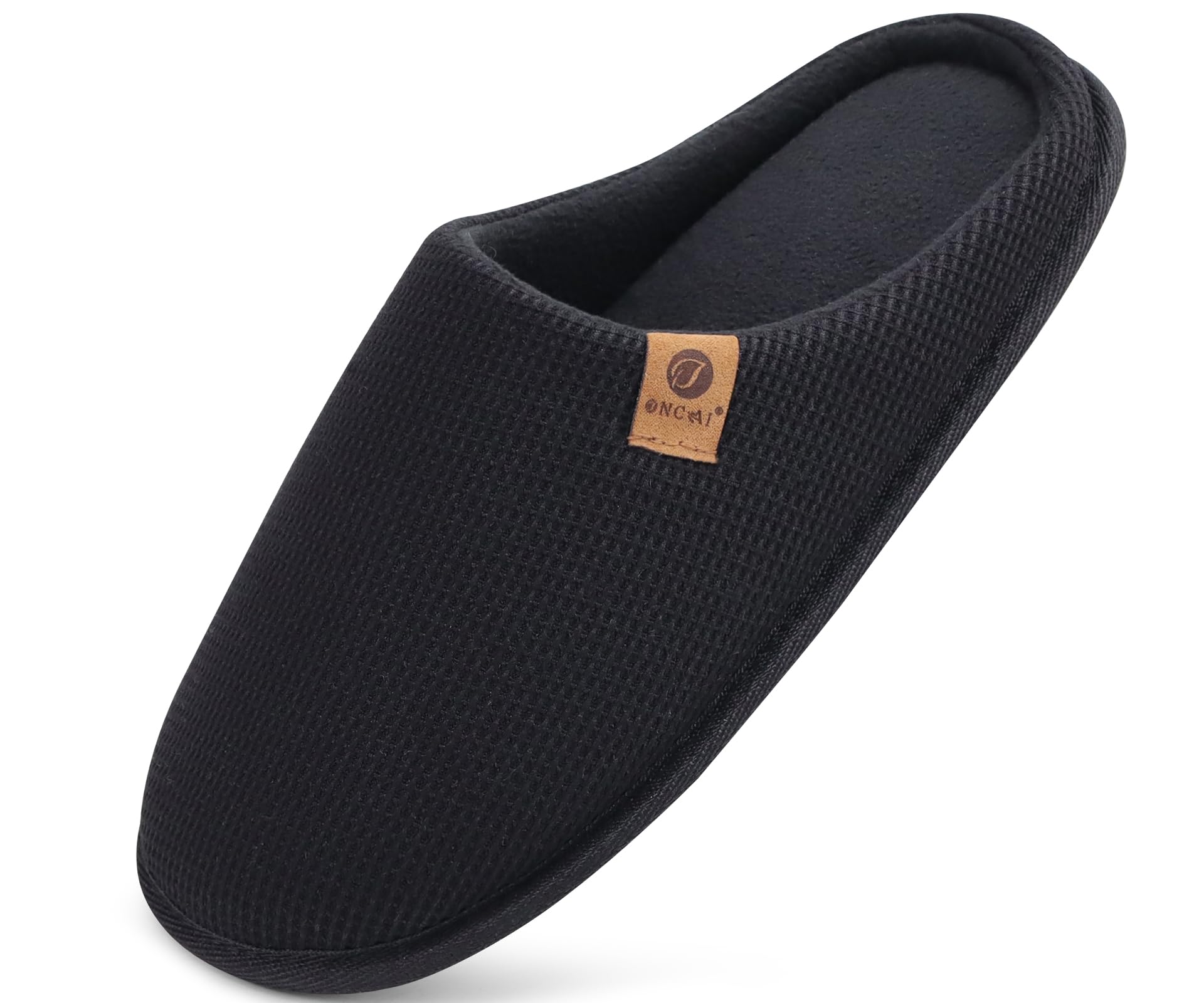 ONCAI Pantofole da Uomo Invernali Ciabatte da Casa con Memory Foam Calde Pelliccia Sintetica Cotone Scarpe Accogliente Antiscivolo Suola EU Dimensione 40-49