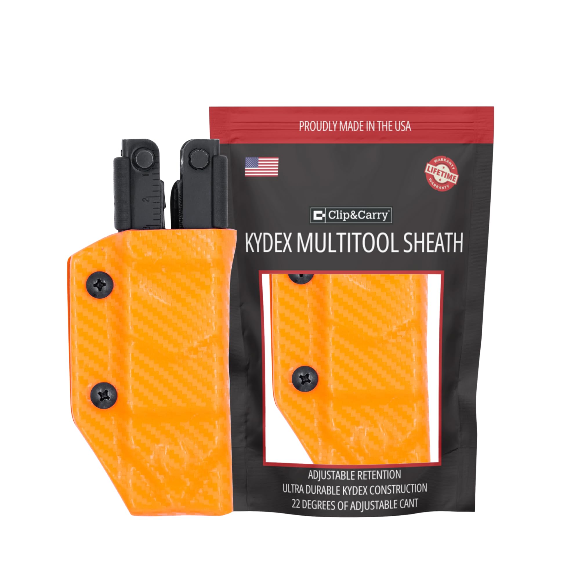 Clip & Carry Kydex Multitool Sheath for Gerber MP600 ~Fits bluntnose & needlenose Models~ Made in USA (Multi-Tool not Included) Multi Tool Holder