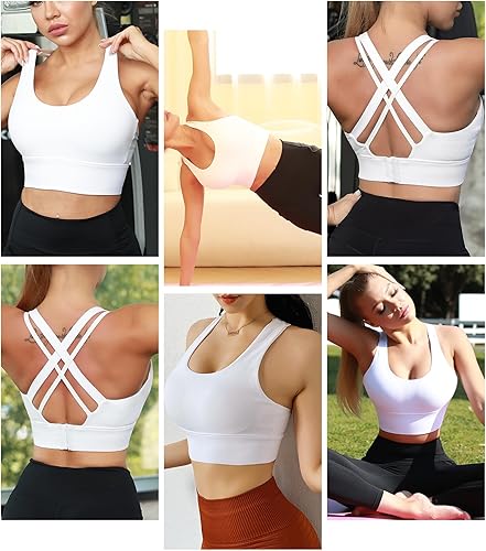 Miniatura 5 de Botel Sports Criss Cross Back Strap Bras for Women, Comfort Support Bra