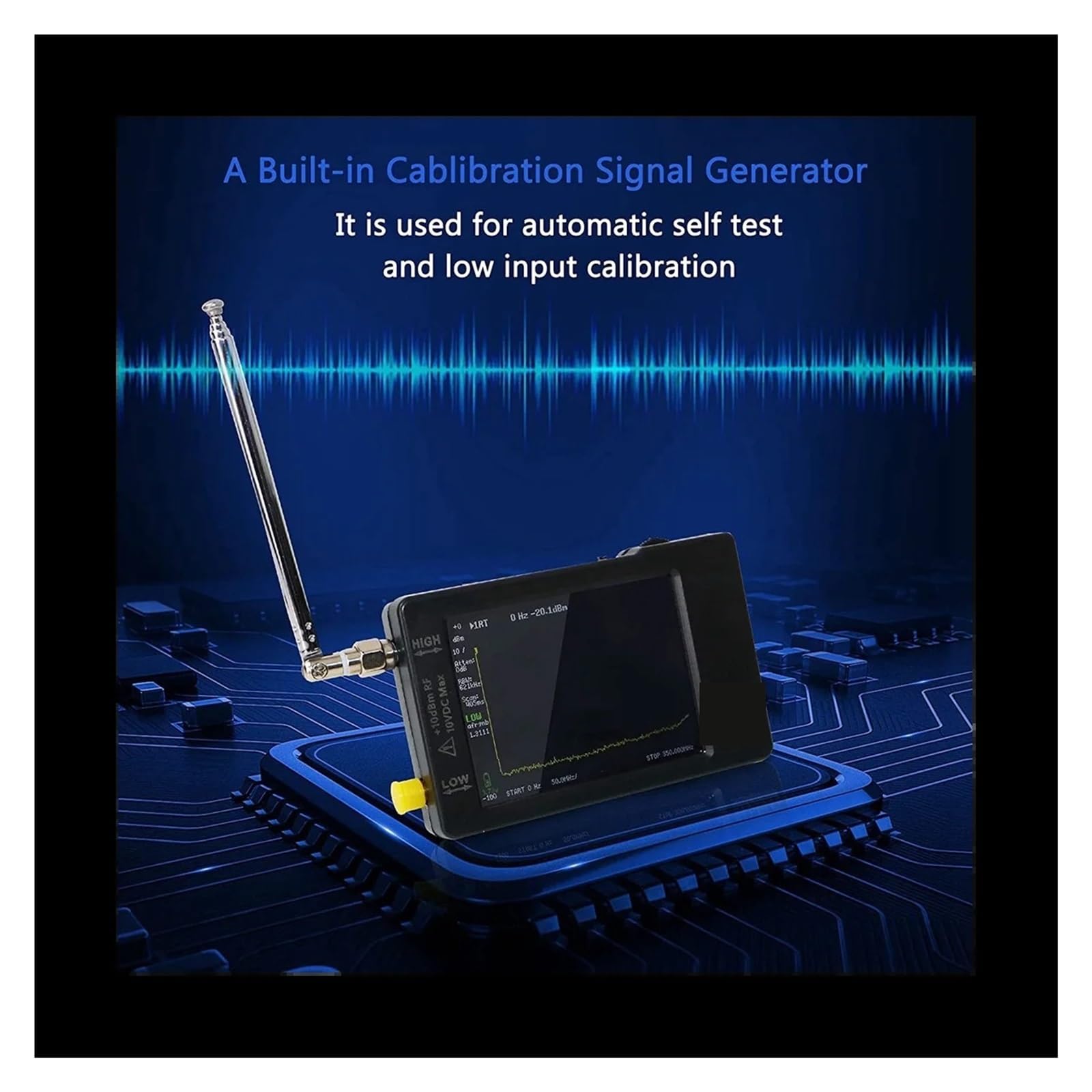 AMAZWI Antennenanalysator analysator MF/HF/VHF UHF-Eingang for 0,1 MHz–350 MHz und UHF-Eingang for 240 MHz–960 MHz Signalgenerator Spektrumanalysatoren
