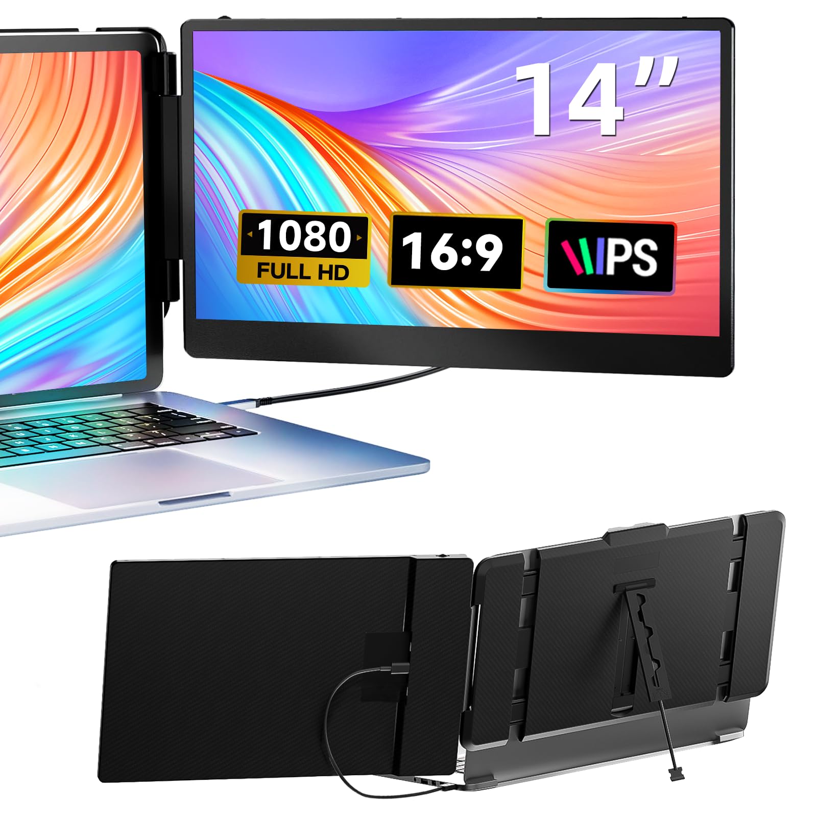DZVW 14 Inch Portable Travel Monitor