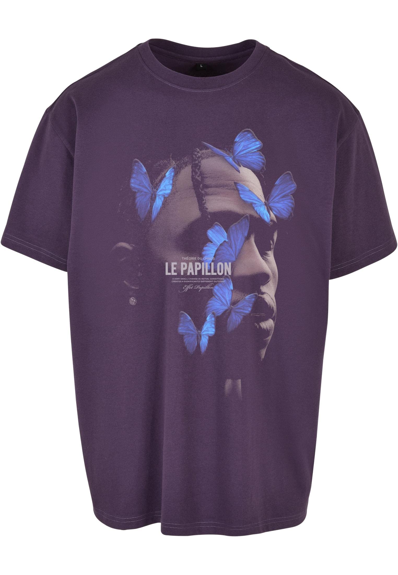 MT Upscale Men's Le Papillon Oversize Tee T-Shirt, purplenight, XL