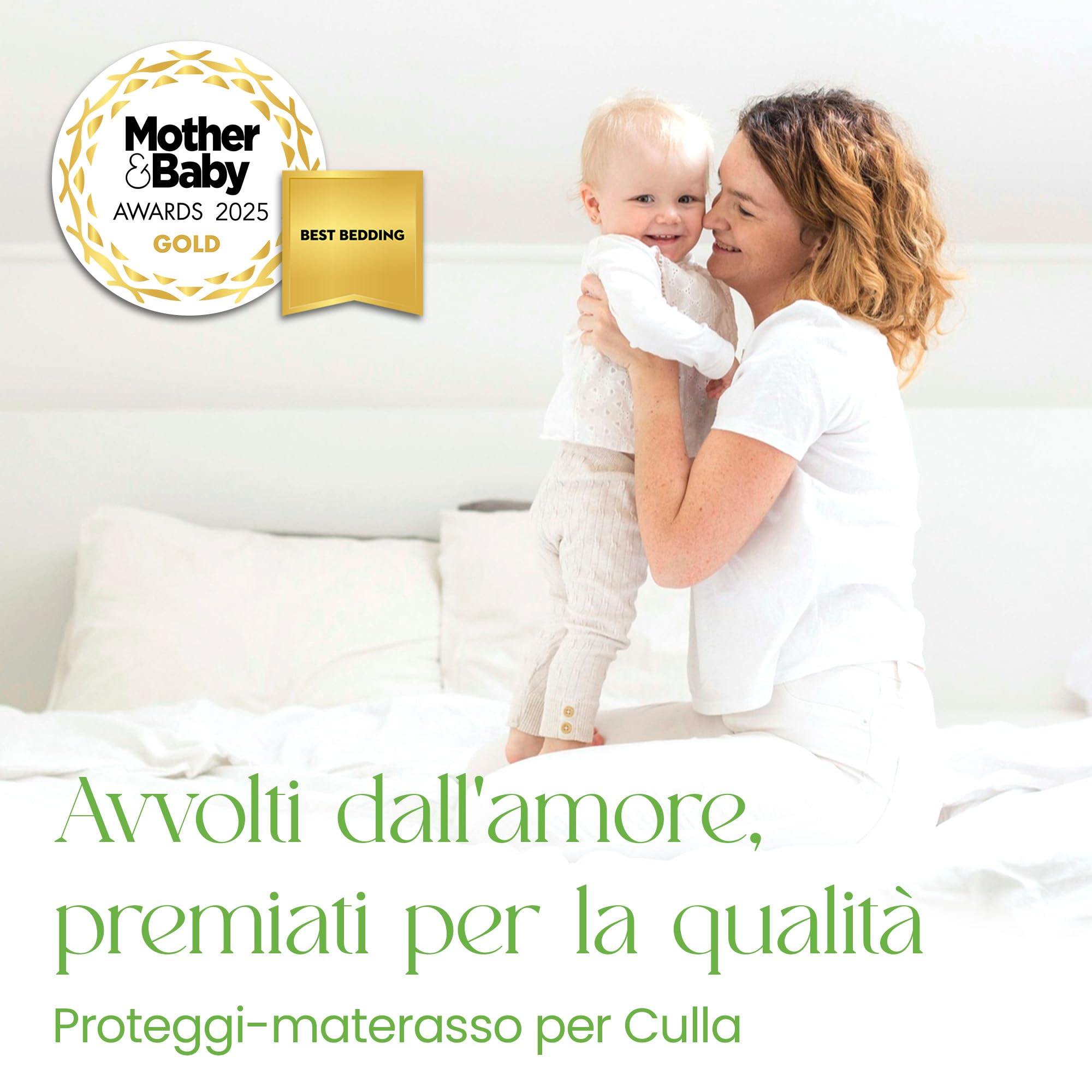 Coprimaterasso Carrozzina 40x90 Cm – 100% Bambù Super Morbido Anallergico Antibattericoe Coprimaterasso Lettino Impermeabile