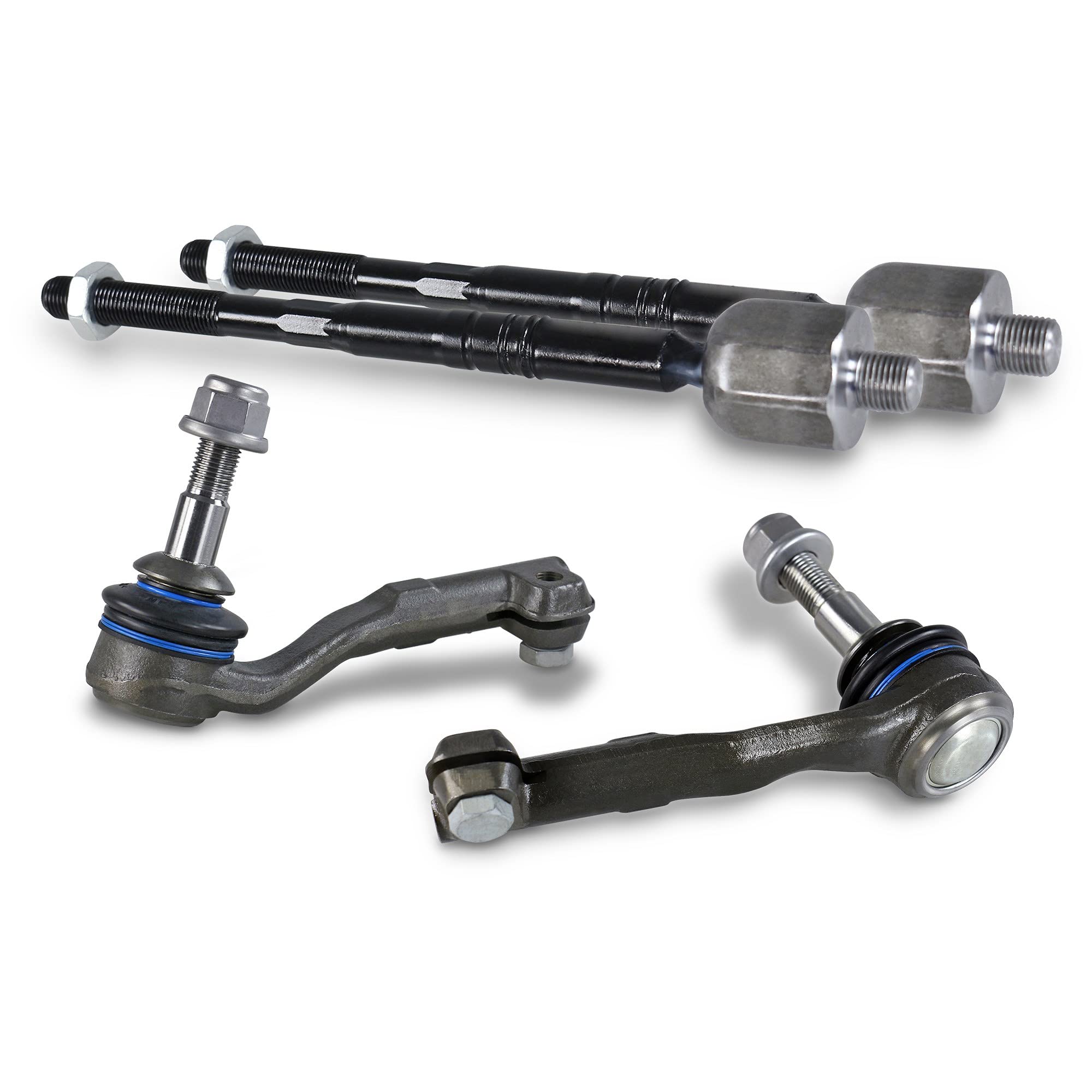 BESTPRICE 2x tirante anteriore sinistro e destro, 2x estremità del tirante anteriore sinistro e destro Compatibile con BMW Serie 1 (F20) (F21), Serie 2 (F23)(F22, F87), Serie 3 (F30, F80)(F34)(F31)