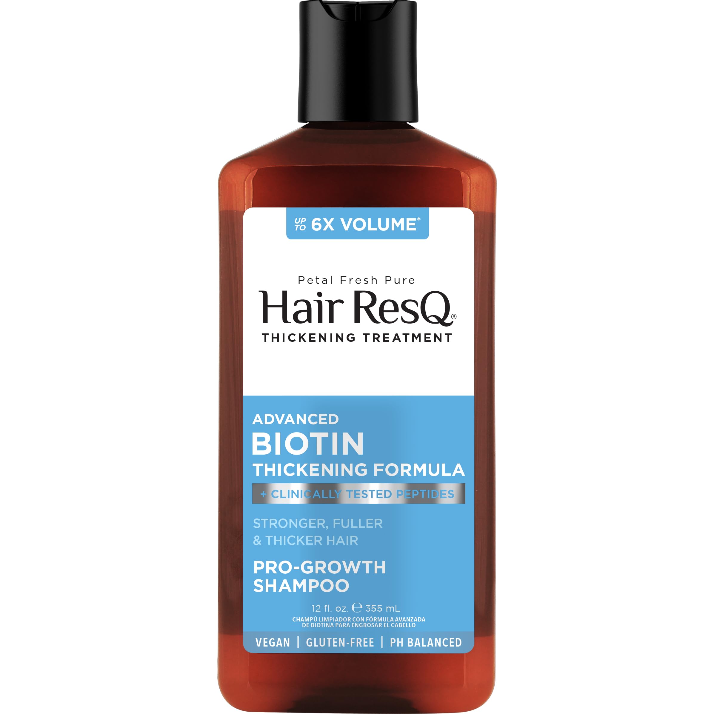 Petal Fresh Hair ResQ Thickening Biotin Shampoo - 355 Ml | For Thicker, Volumizing Hair | Free Of Sulphate & Paraben