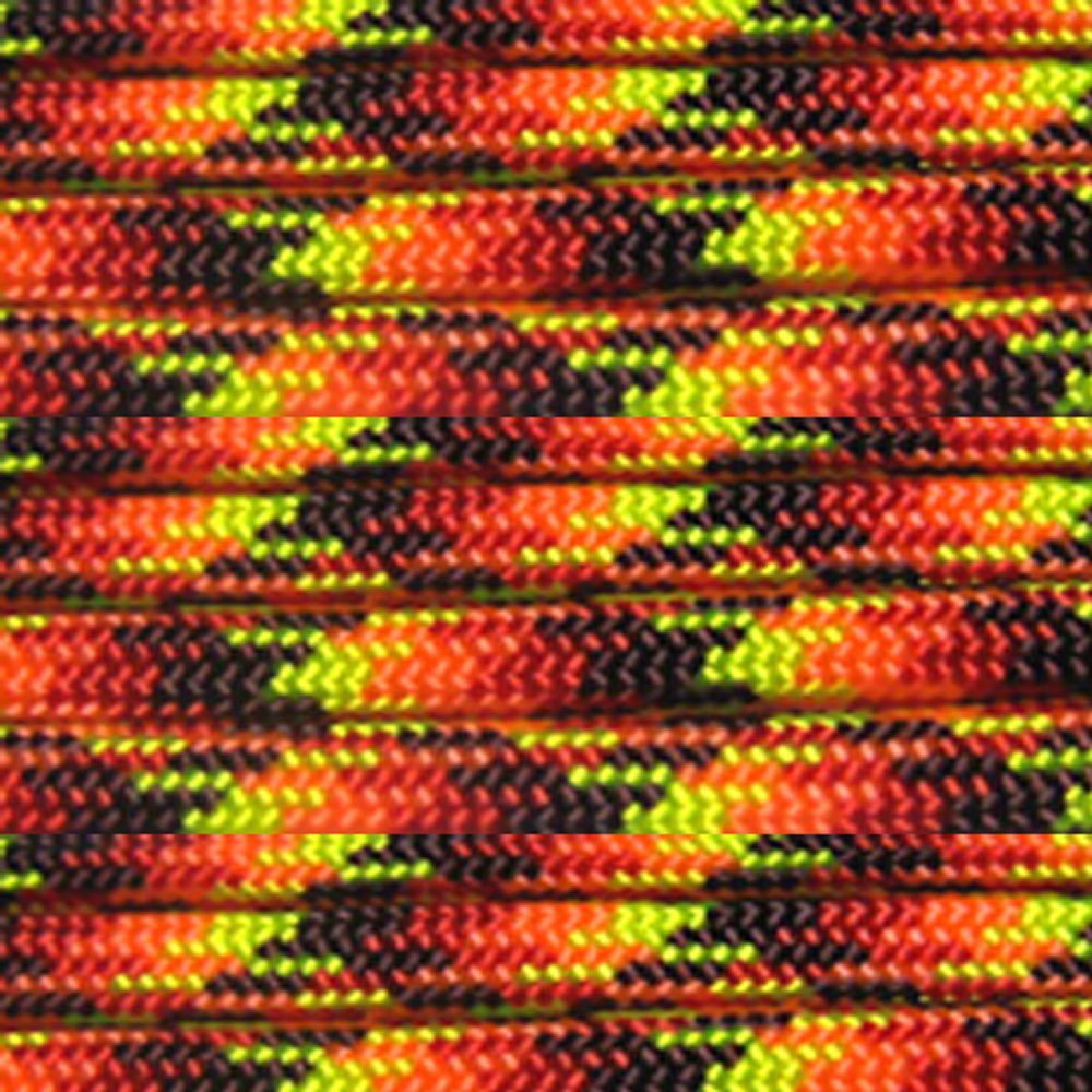 PARACORD PLANET 10 Feet Hanks Of Parachute 550 Cord Type Iii 7 Strand Paracord Over 200 Colors Fireball