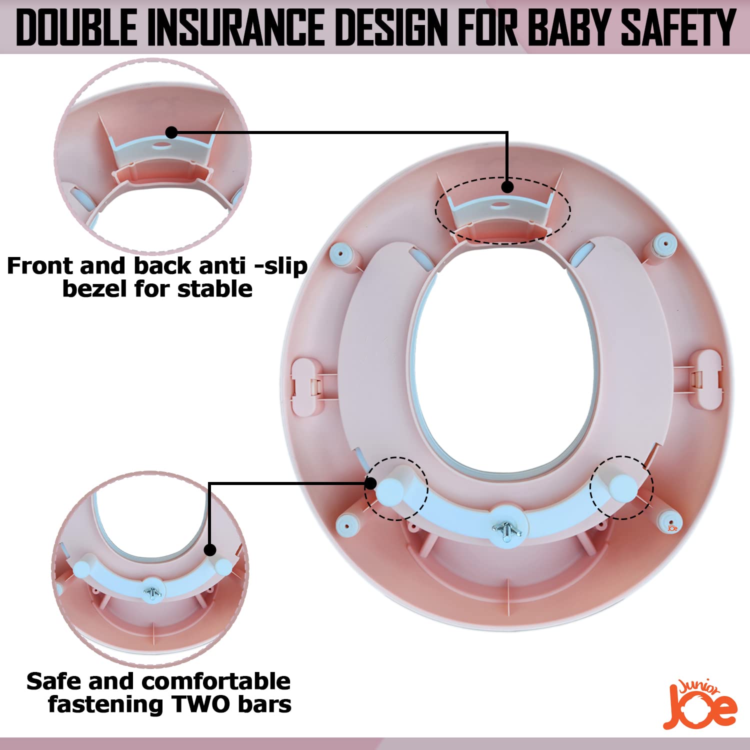 JUNIOR JOE Baby Potty Training Only Toilet Seat (Pink) 2