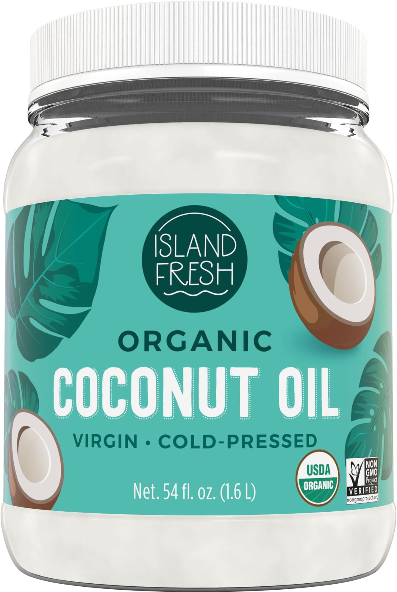 Organic Coconut Oil, Extra Virgin, Cold-Pressed, 54 fl oz โ USDA Organic, Non-GMO for Cooking, Baking, Hair and Skin