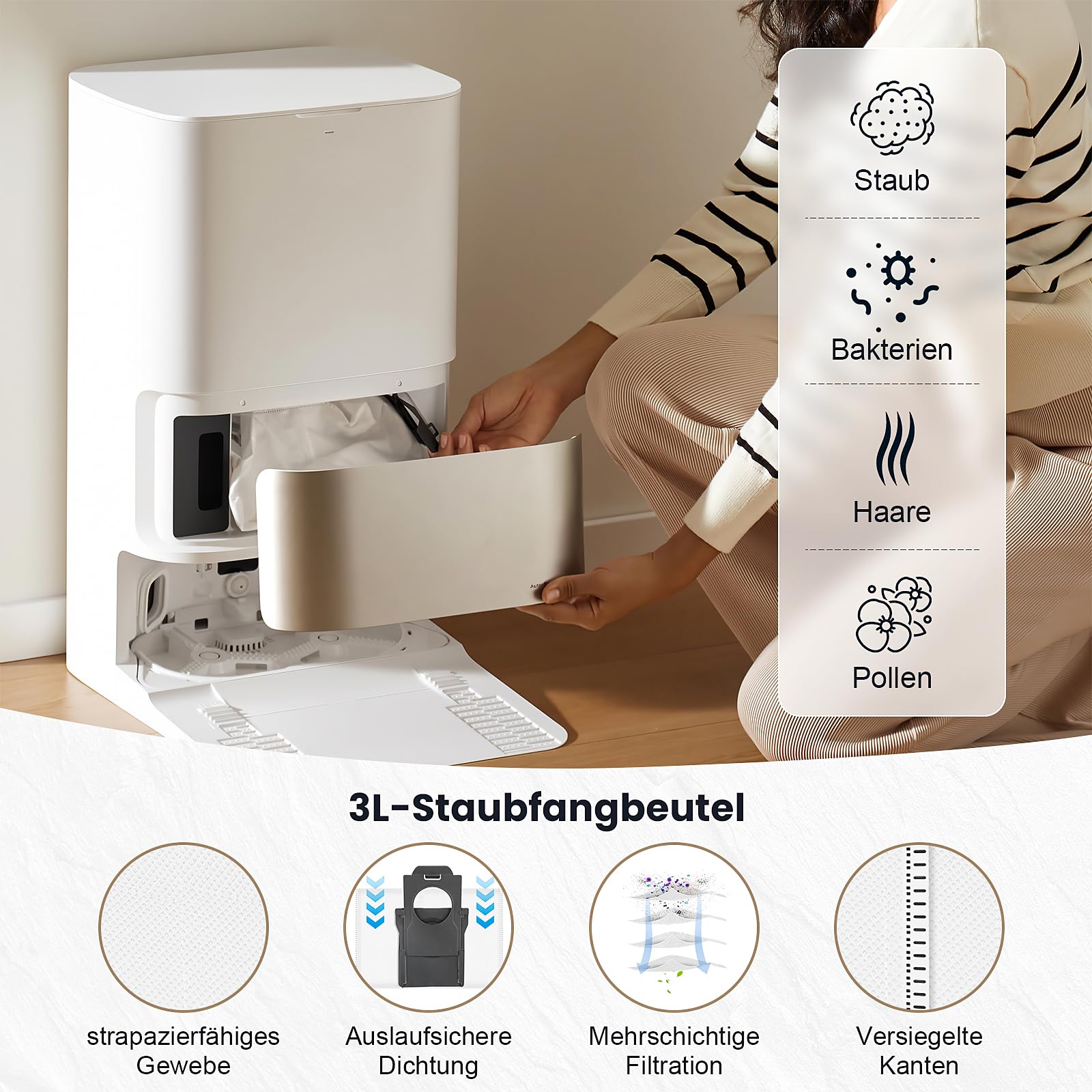 Ensemble d'accessoires de 22 pièces pour aspirateurs robots Dreame L10s Ultra Gen 2 / L10s Pro Ultra Heat / L40 Ultra AE / X30 Ultra / Mova E30 Ultra | Leroy Merlin