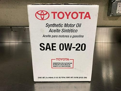 TOYOSPEED LLC FIT for Toyota - Aceite sintético para motor SAE 0W-20, juego de 5 cuartos