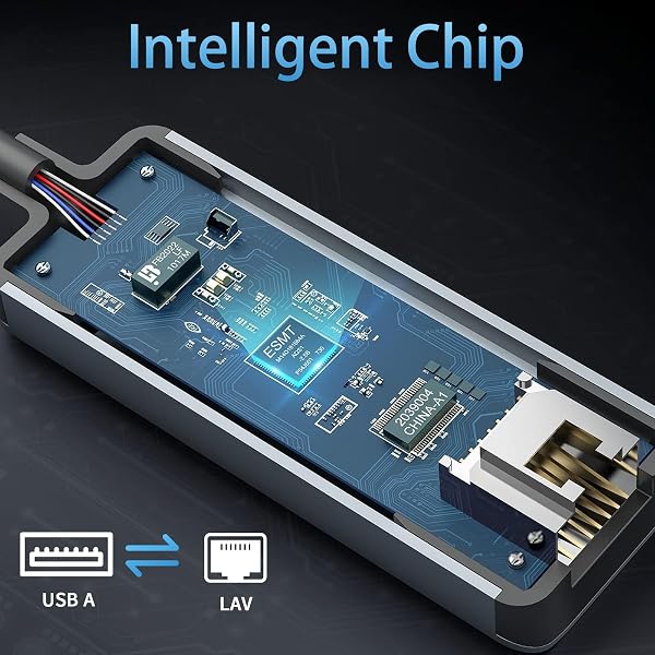 Adaptador USB Ethernet, Gigabit 1000Mbps Adaptador Ethernet a USB 3.0 RJ45 Compatible con Switch, MacBook, Laptop, Win 11/10/ 8.1/8, Mac OS, Linux - 4