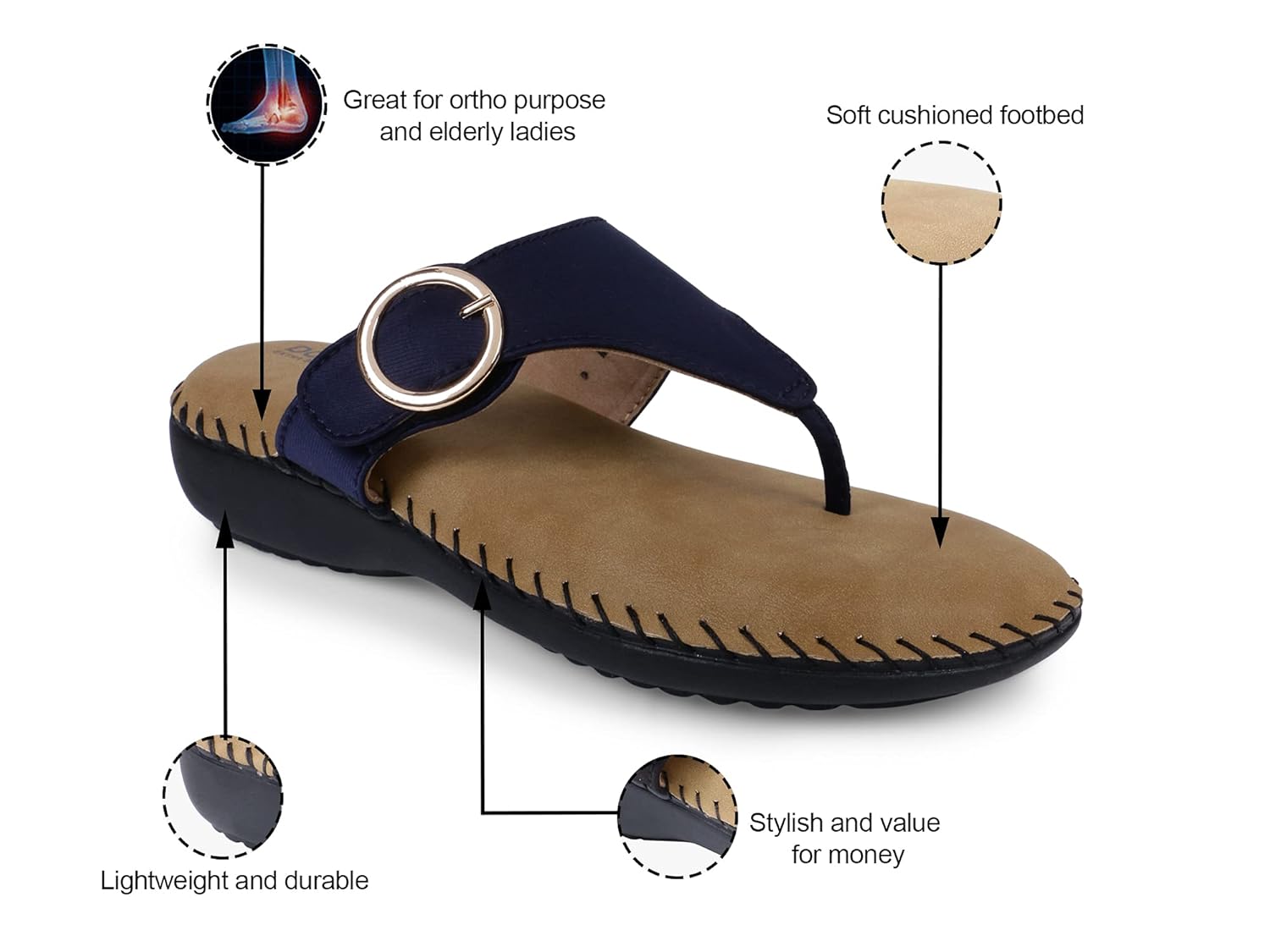 Soft chappal for old ladies Clearance