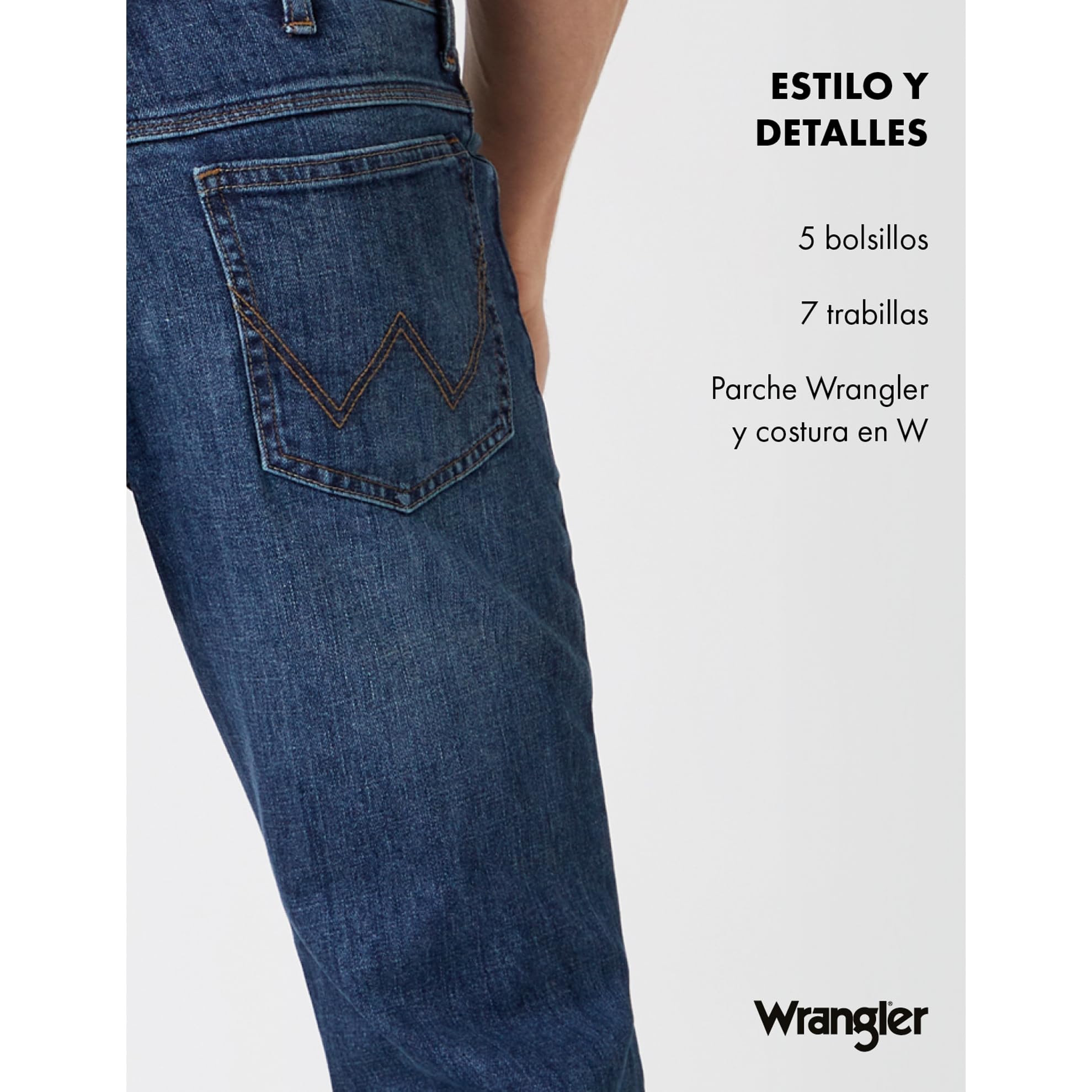 Wrangler Red Kabel Straight, Pantalones para Hombre