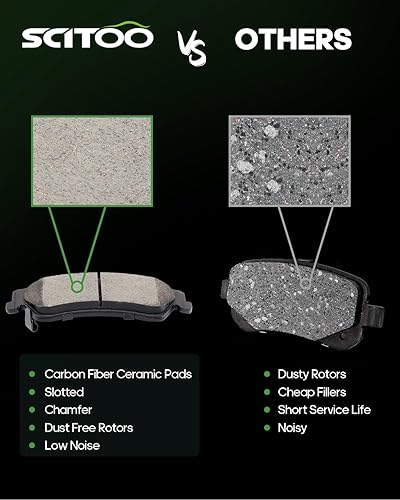 Miniatura 2 de SCITOO ATD729C, D729-7596 Pastillas de freno traseras para Chevrolet Blazer 1997-2005, 1998-2004 para Chevrolet S10, 1997-2005 para GMC Jimmy,