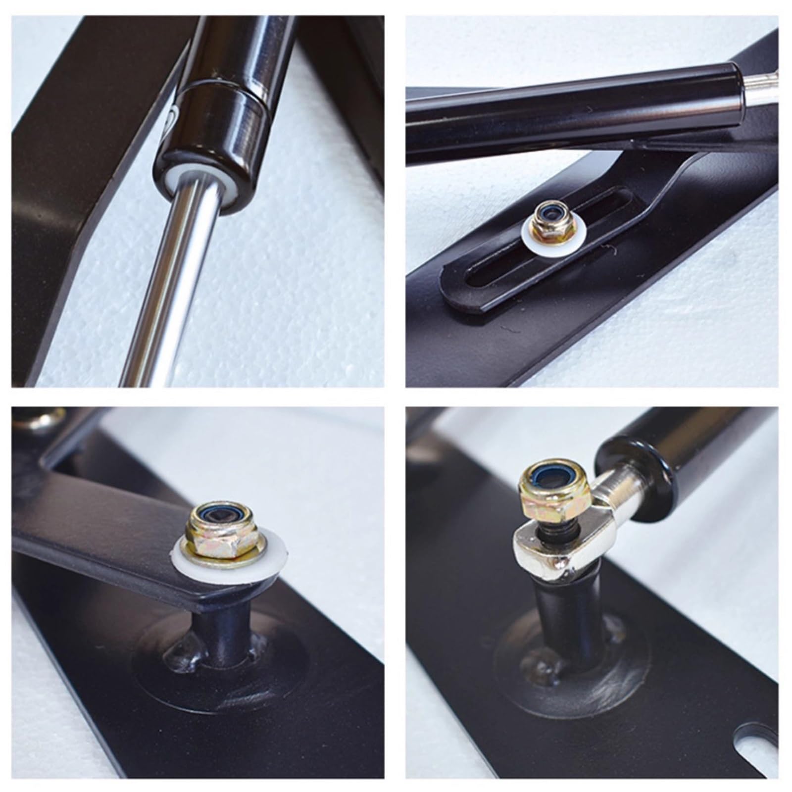 Mecanismo de elevación de amortiguador de gas, 2 piezas de 1510 mm, soporte de elevación de cama hidráulico con bisagra plegable neumática, sistema de elevación de colchón para subir y bajar