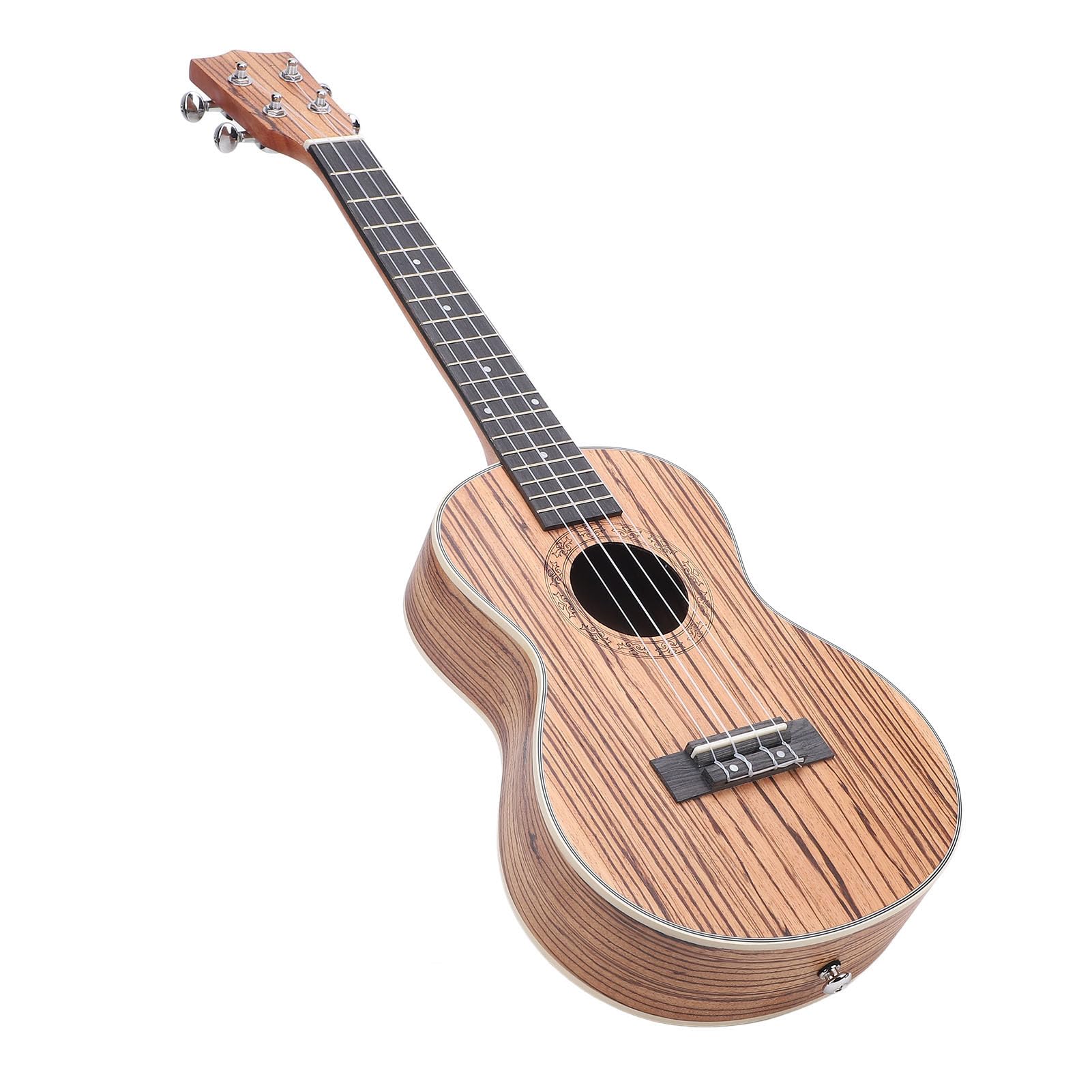 Ukulele Tenor de 26 Pulgadas, Ukulele de Madera Cebra con Rico Sonido y Bolsa, Correa, Sintonizador, 4 Cuerdas de Nylon Adicionales, 2 Selecciones para Todos los Jugadores de