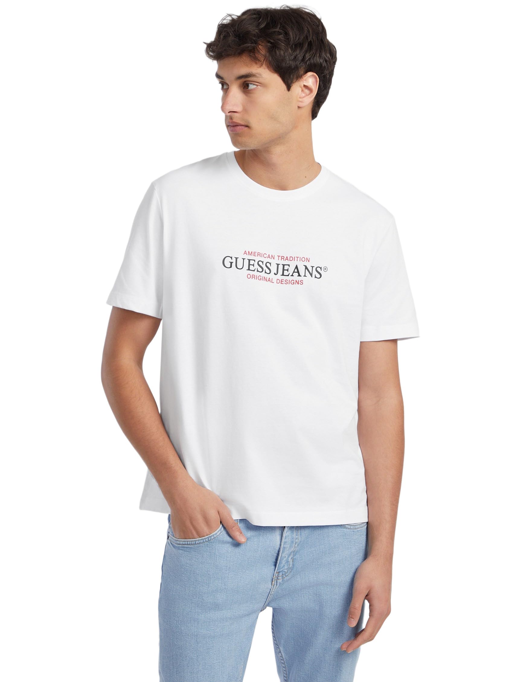 Guess T-Shirt American Tradition, Bianco Puro., S-image