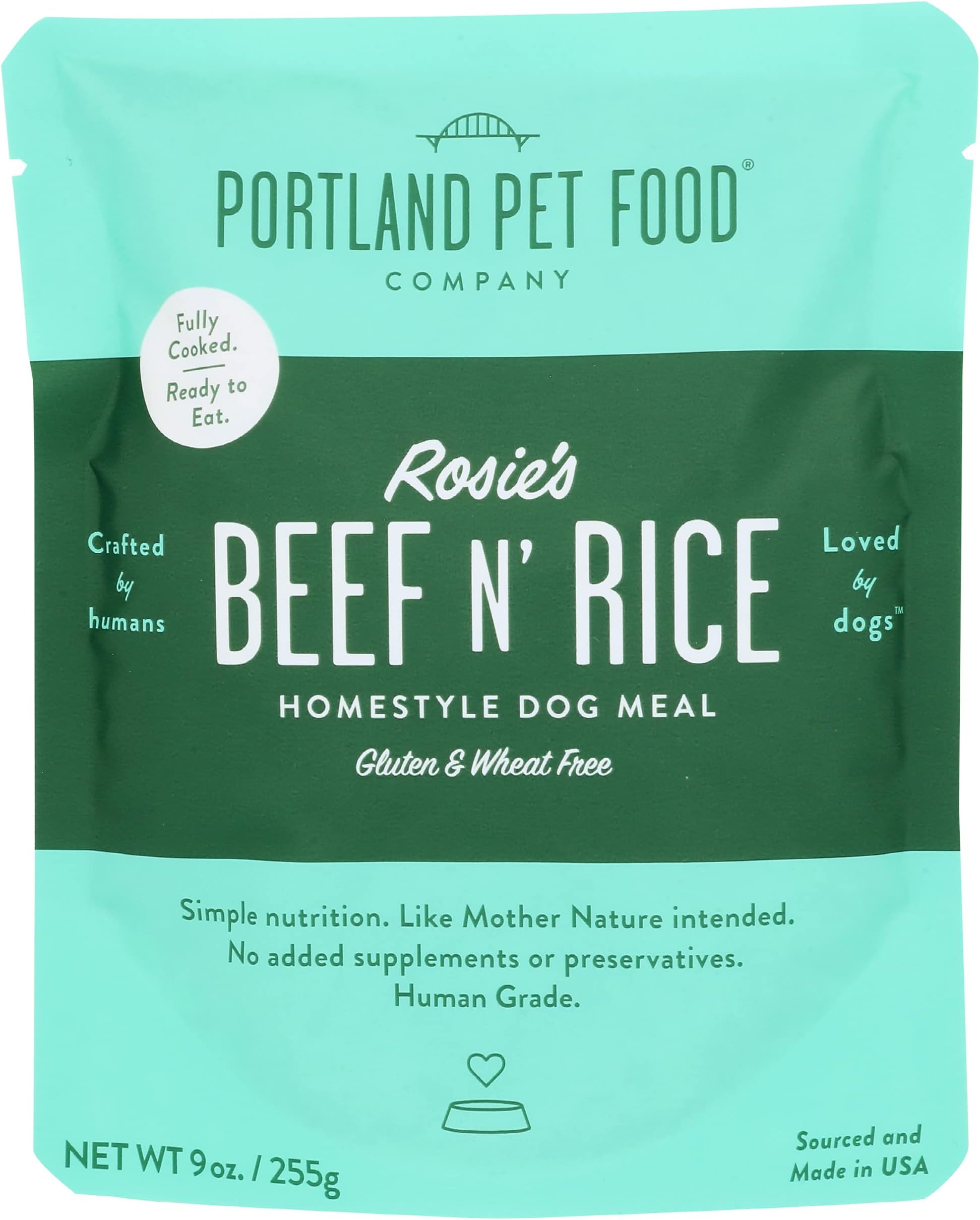Portland Pet Food Company Rosie'S Beef N' Rice All Natural Dog Meal In
