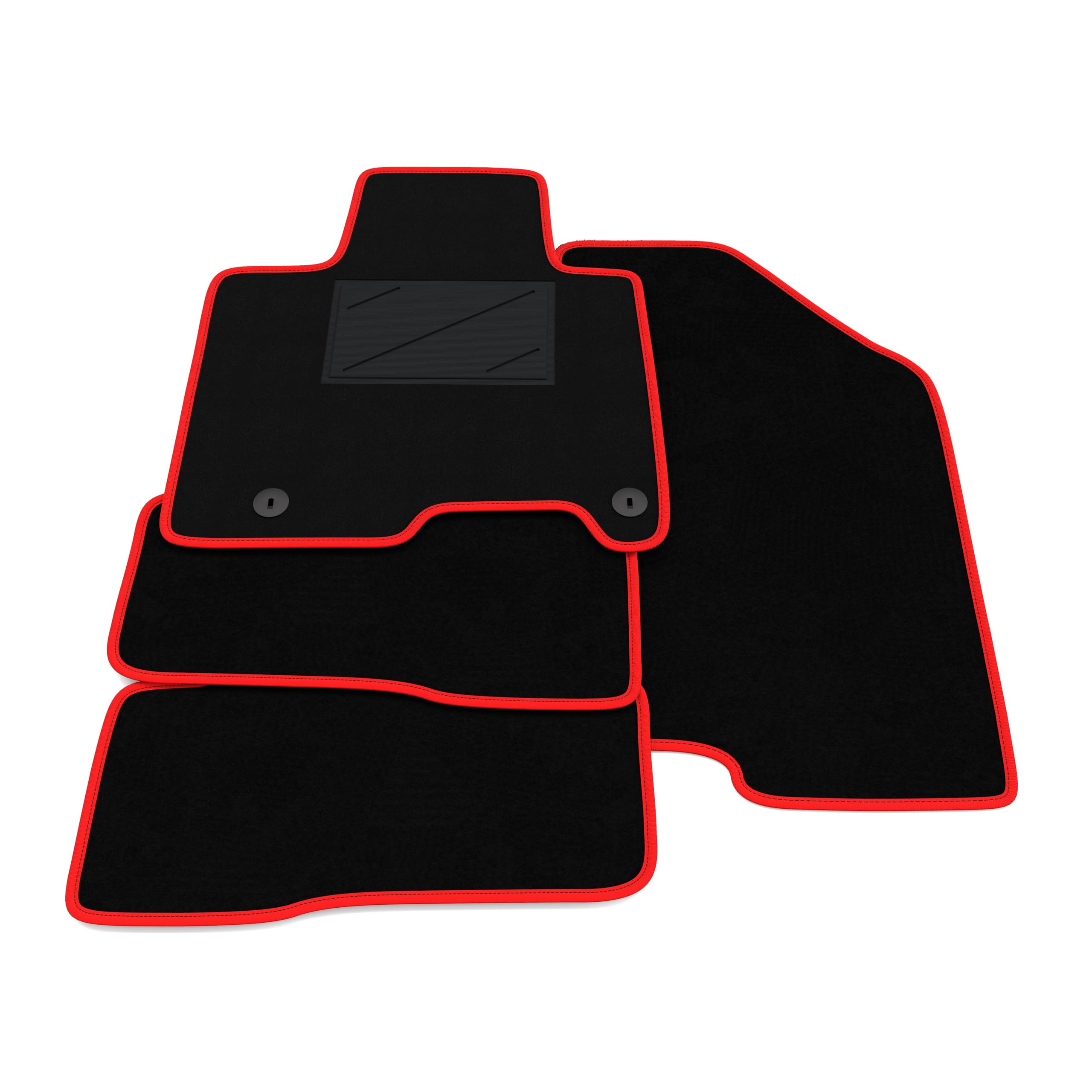 Kit de Alfombrillas compatibles con Hyundai Tucson Híbrido 2020-2025 | Alfombrillas a Medida de moqueta, Alfombra a Medida, Borde Rojo