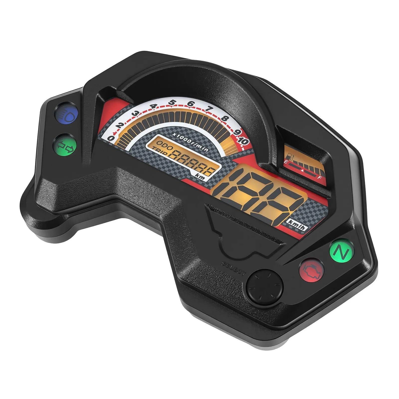 Gruppo Strumenti Contachilometri Tachimetro digitale universale per moto adatto per Yamaha FZ S/FZ16/Fz V1/Fazer Contagiri contagiri cruscotto