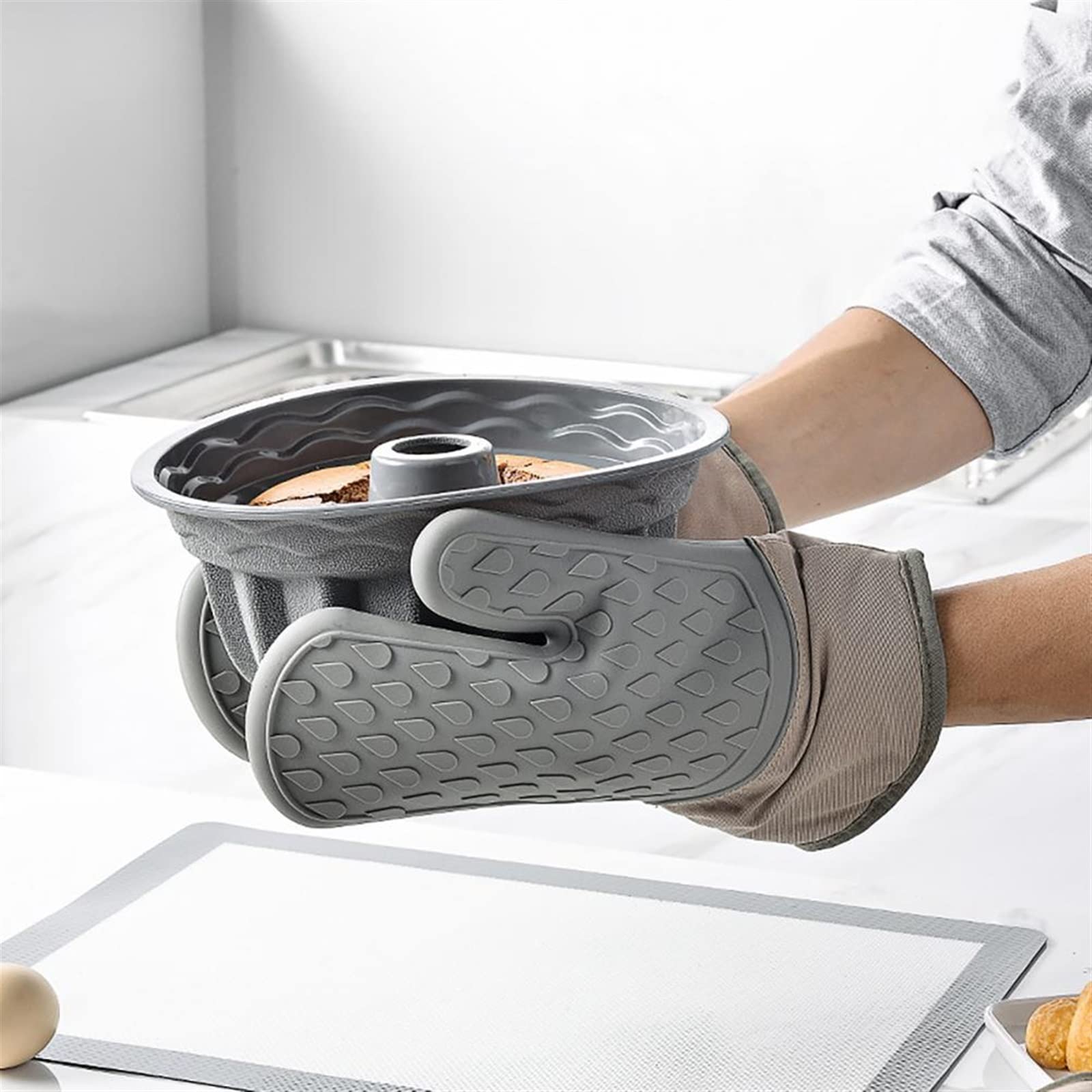 Gants isolants Pratiques for la Protection des Mains, Gants de Cuisson en Coton, Texture Transparente for de Boulangerie