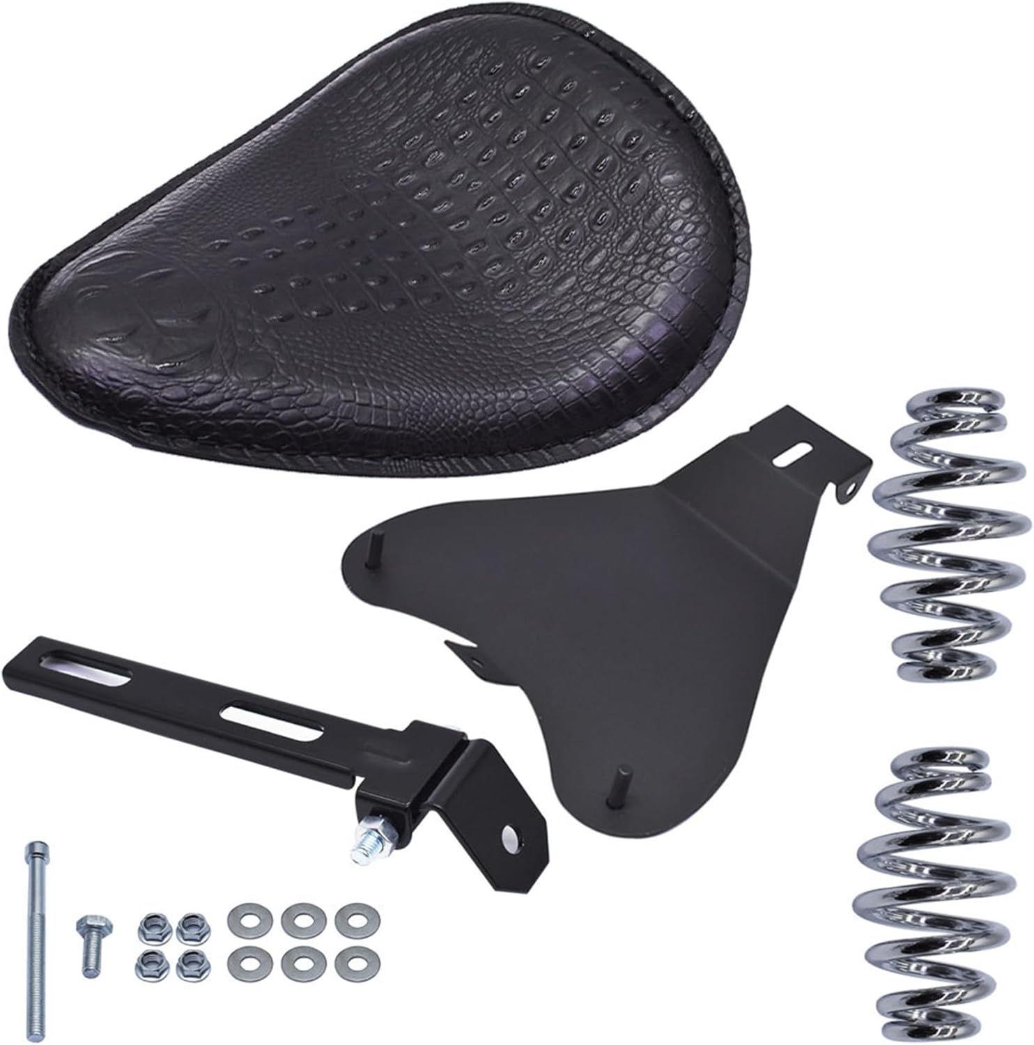 Motorcycle Leather Solo Seat with Spring Replacement for Honda ACE VT 1100 750