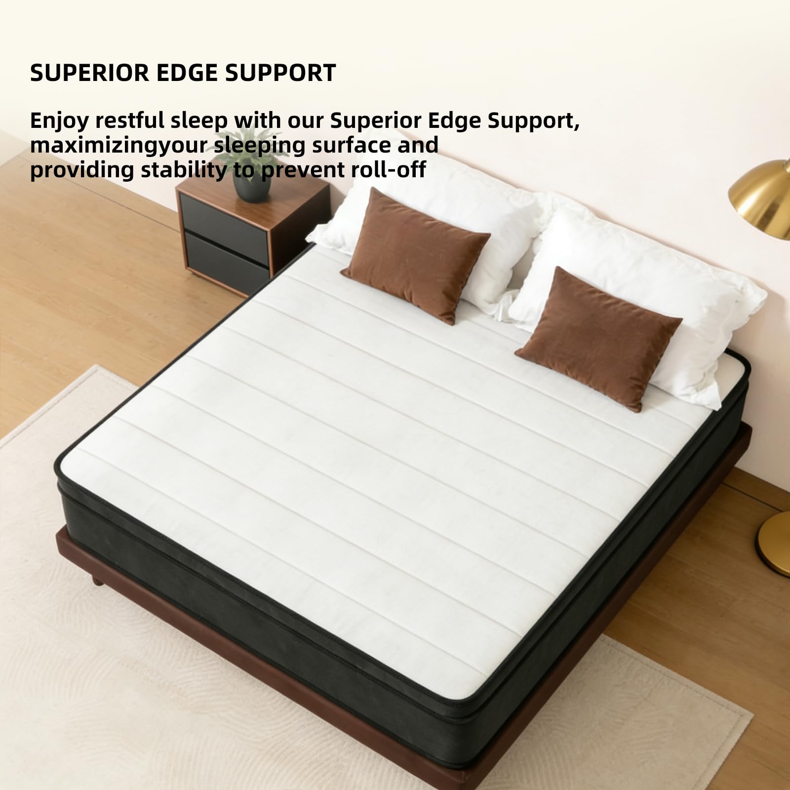 The 5 Best Cheap Queen Mattresses Under $300 in 2026 3 Generic Queen Size Mattress 10 Inch Hybrid Mattress, Individually Wrapped Pocket — product photo