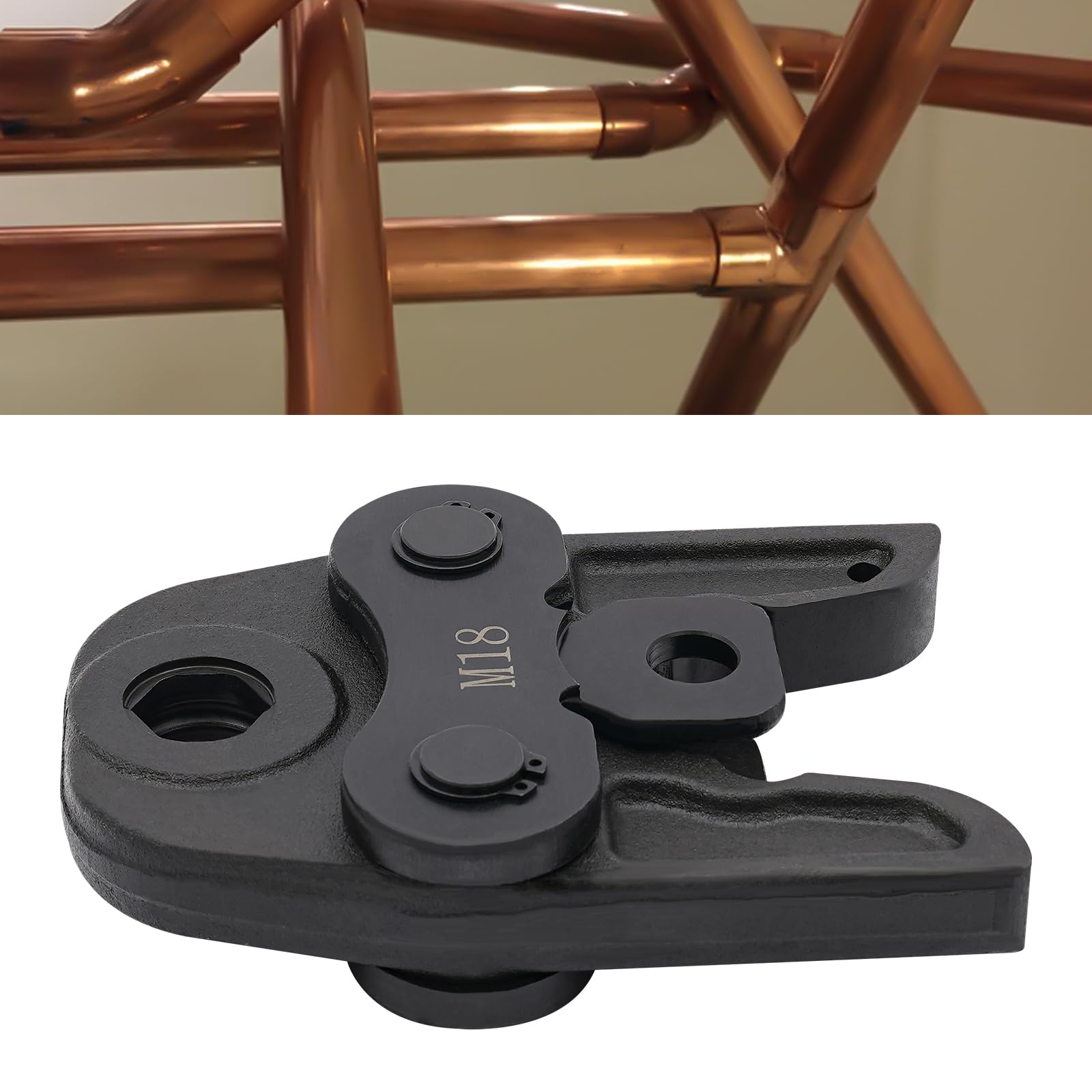 Alicates de presión M18 de 42CrMo negro, para tubo de cobre, tubo de acero inoxidable, tubo compuesto de aluminio