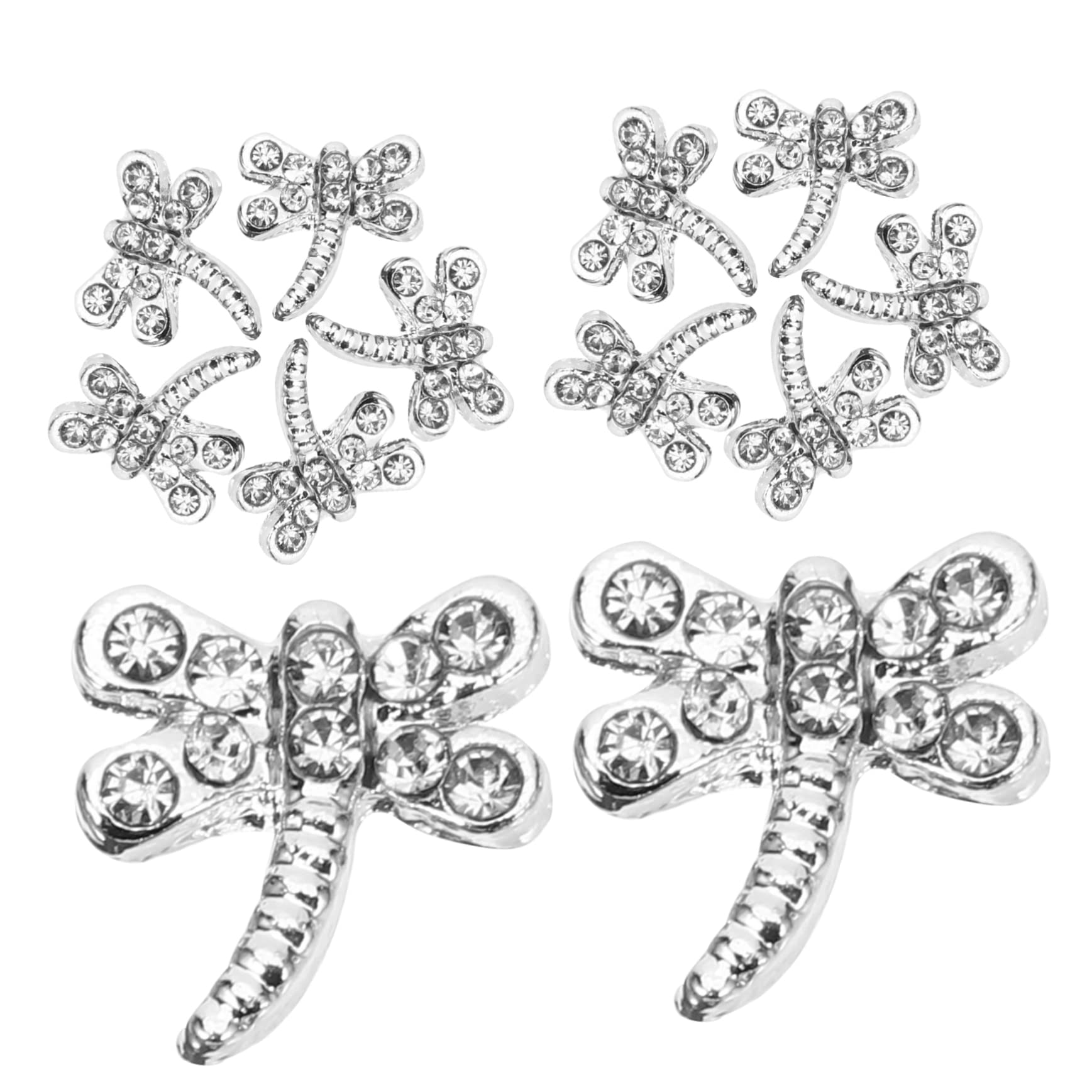 Beavorty 20pcs Dragonfly Nail Charms DIY Nail Art Decorations for Manicure and Personal Crafting