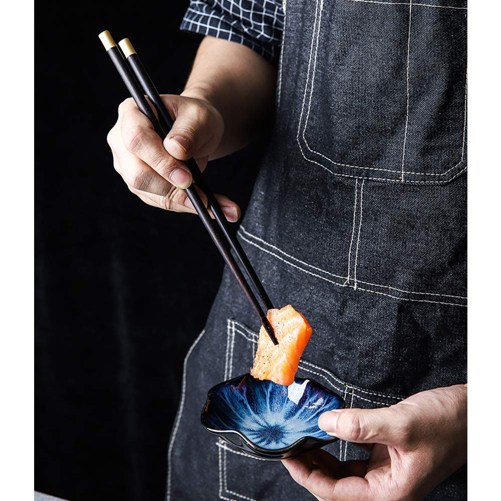 Wiederverwendbares japanisches Essstäbchen-Set aus Holz, Reise-Essstäbchen mit Etui, wiederverwendbares chinesisches koreanisches tragbares Essstäbchen-Utensil, spülmaschinenfest, Sushi-Essstäbchen