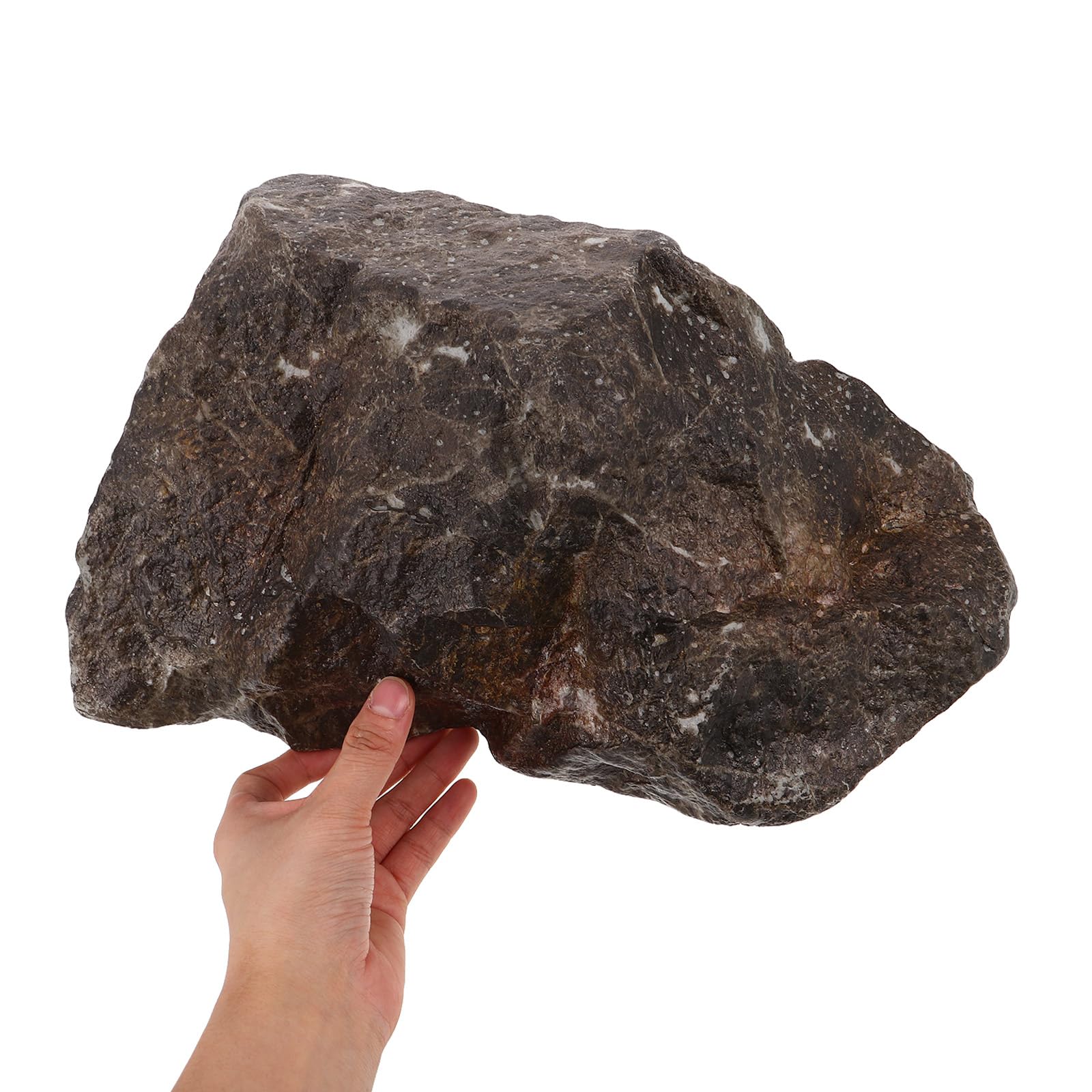 Roca Artificial Decorativa para Acuario y Jardín, Piedra de Simulación de Paisaje en Espuma Ligera, 33x25x18 Cm, Adecuado para Decoración de Peceras y Exteriores
