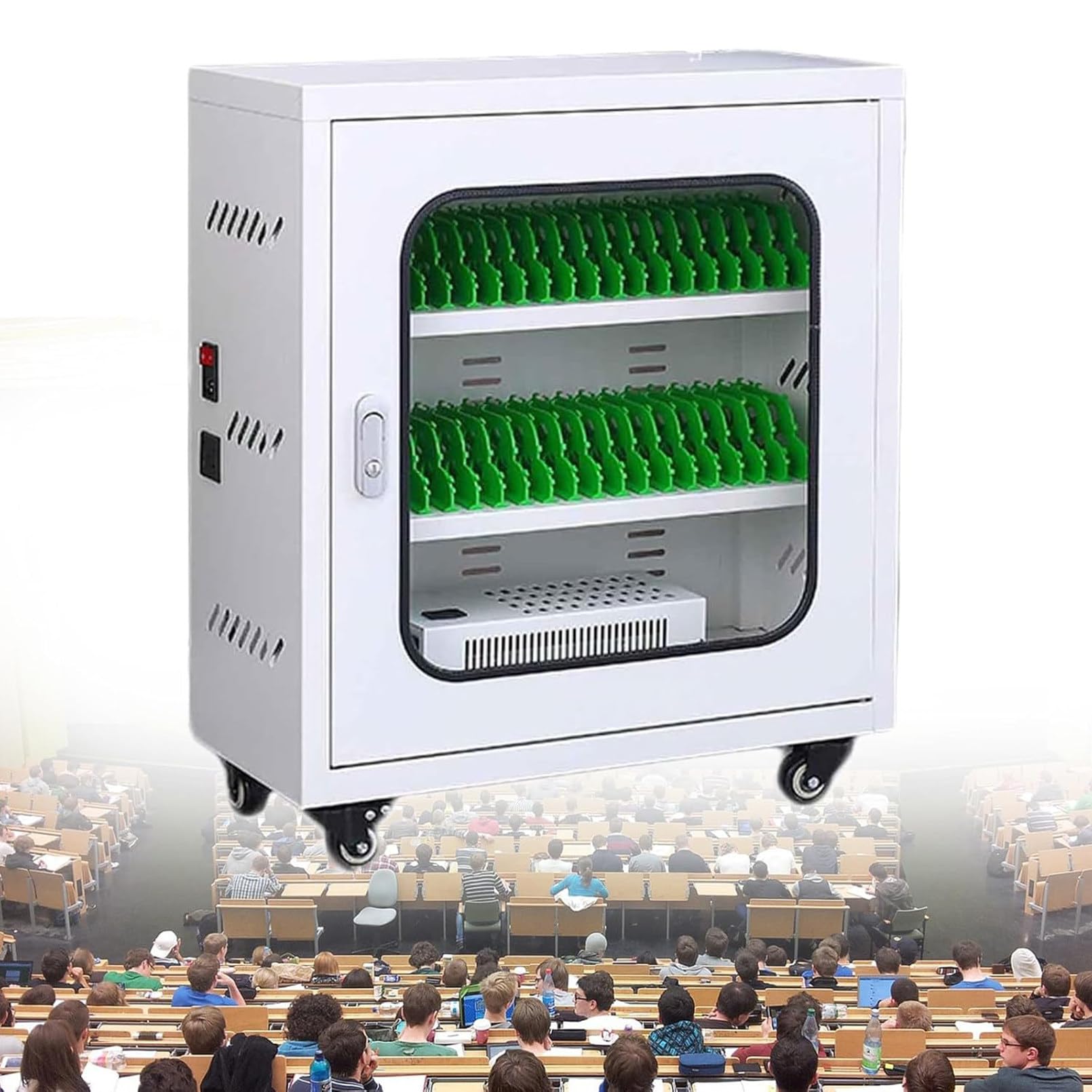 Portable Smartphone Charging Cabinet, USB Rechargeable