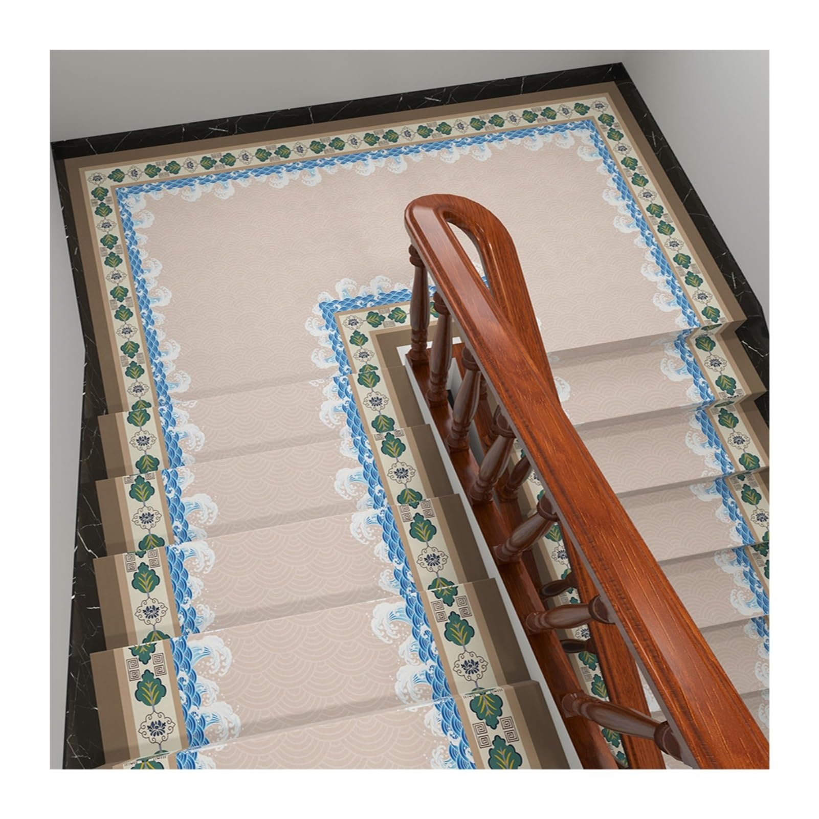 Alfombra para escalones con almohadillas autoadhesivas y seguridad antideslizante total