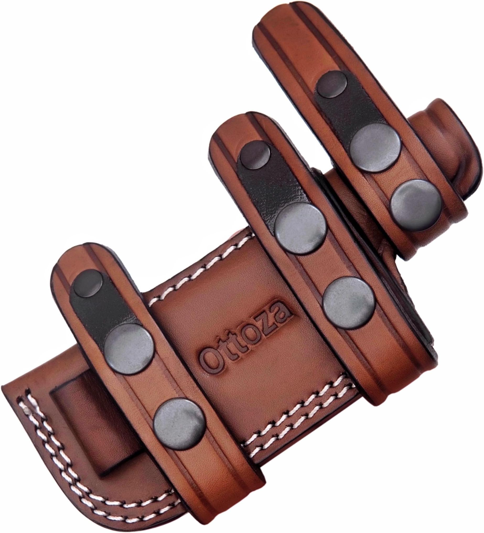 Ottoza Leather Knife Sheaths for Fixed Blade Knives, Small Knife Sheath RIGHT HAND Leather Knife Sheath for Belt, Leather Knife Holster Belt Knife Holder, Horizontal Knife Sheath for Belt No:126