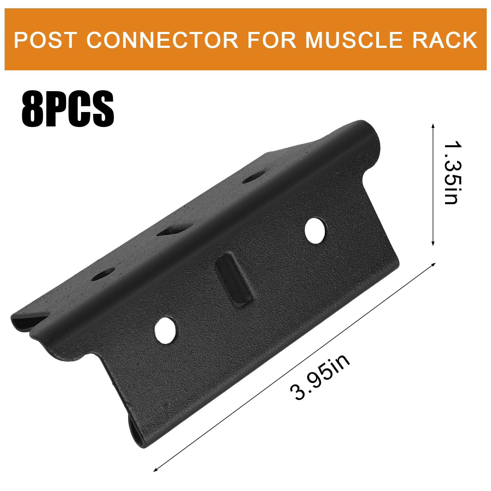 Photo 1 of KishYa 8 Pcs Post Coupling Connector for Steel Posts