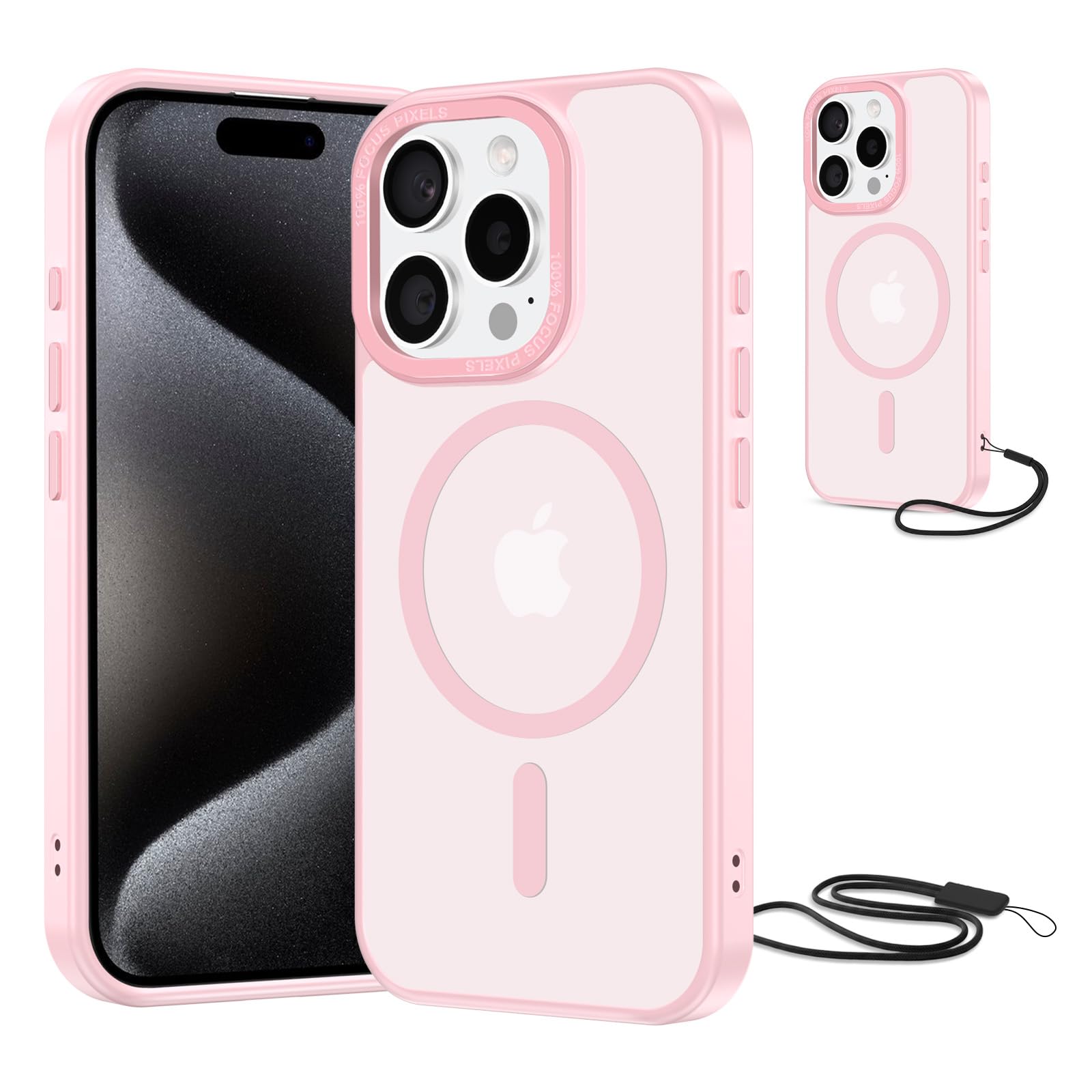 NEW'C Magnetisch Hülle für iPhone Serie kompatibel mit MagSafe Ultimate, stoßfest – starker Magnetismus und militärischer Schutz