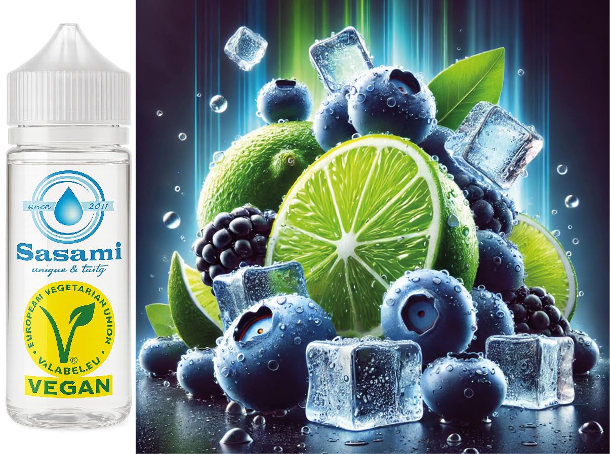 Blueberry Lime Ice - arándano lima Ice aroma concentrado - Vegano - Sasami - 100ml