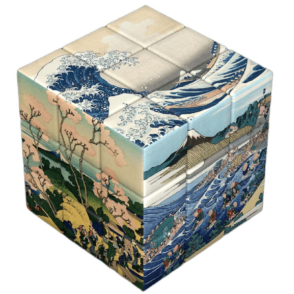 CAULYS Famous Painting Theme Series Magic Cube, Celebrity Masterpiece Photo Transform Cube, Creative Gift, Toys (Ukiyo-e) — image 1