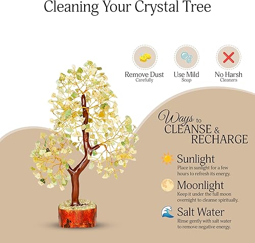 Miniatura 121 de YATSKIA - Árbol de cristal turquesa Feng Shui, alambre, bonsái Buhha, estatua reiki, Chakra curativo energía positiva, buena suerte dinero regalos