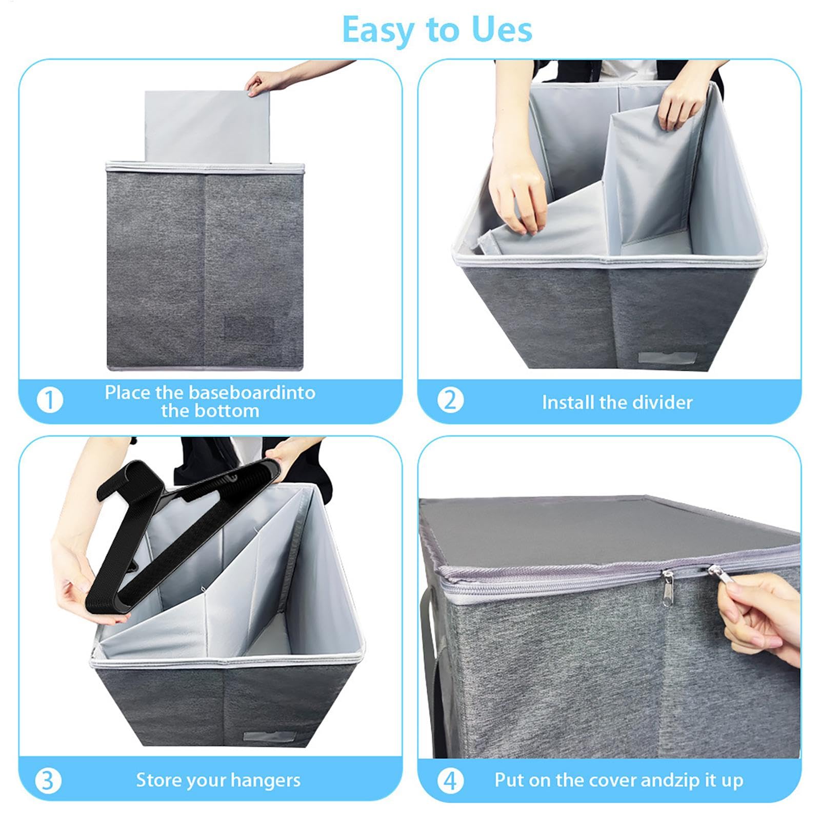 Organizadores de perchas para armario Multiusos Plegable | Con Tapa Para Perchas, Ropa, Muñecas, Armario, Dormitorio, Lavadero, Viajes, Organización Del