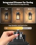VIANIS Motion Sensor Porch Lights Outdoor, 2 Pack Black Exterior Lighting Fixtures for House, Waterproof Outdoor Wall Sconce Wall Mount, Modern Outside Wall Lantern with Dusk to Dawn for Garage, Patio