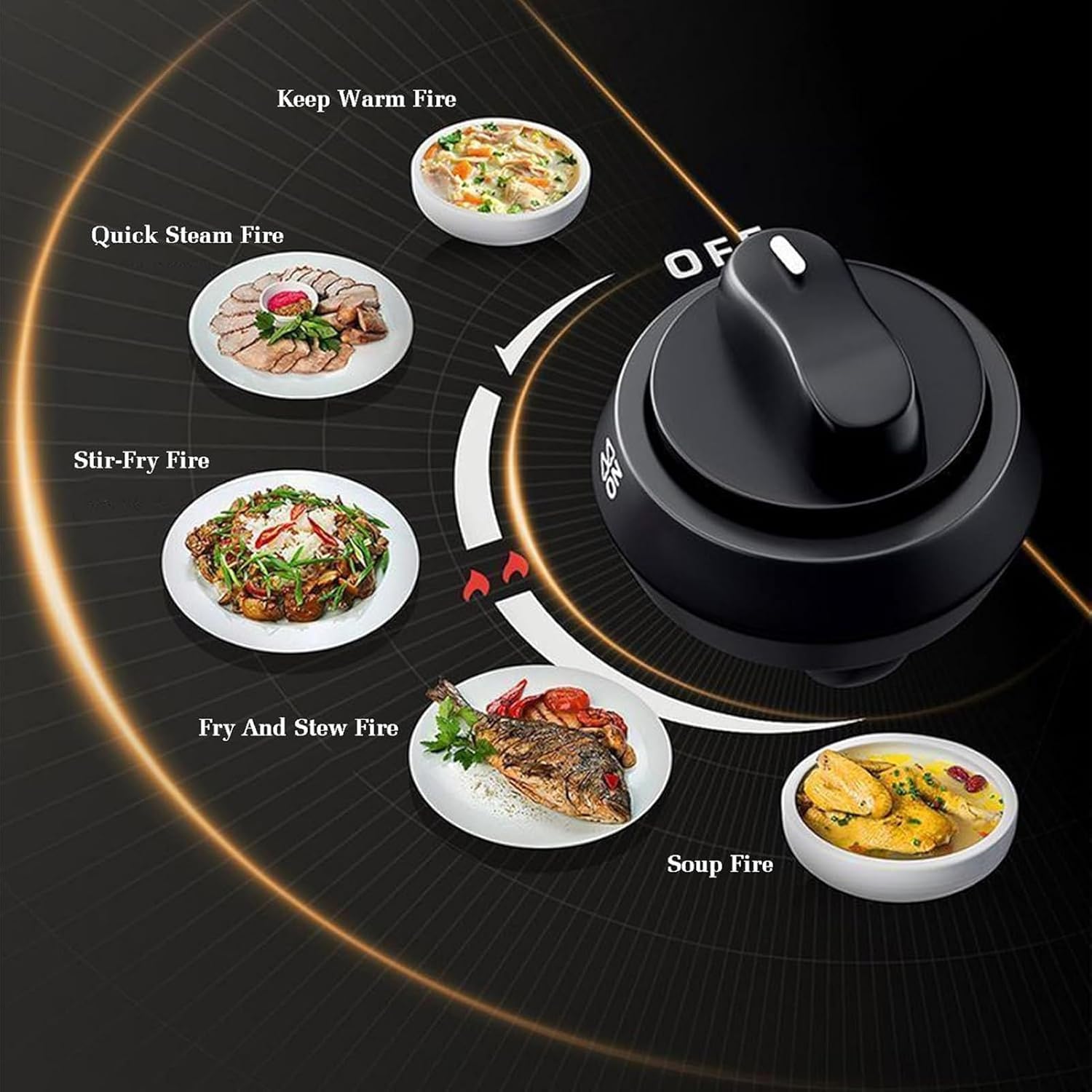 Single Burner Gas Cooker, 5.0KW Conversion Stove, Stainless Steel Catering Indoor Regulators, with Flameout Protection, for Home Kitchen Outdoor Cooking(LPG)(NG)