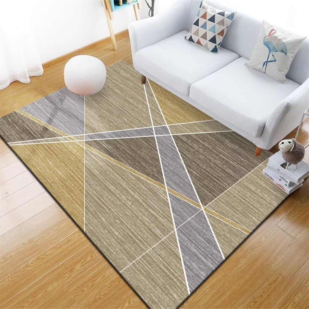 Tapis de chambre fille gris 80x150cm idéal pour un coin bébé
