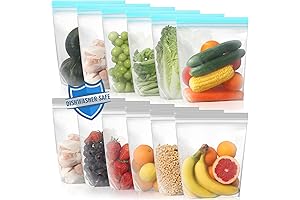 Lerine: Reusable Gallon Silicone Freezer Bags: Keep Food Fresh and Organized