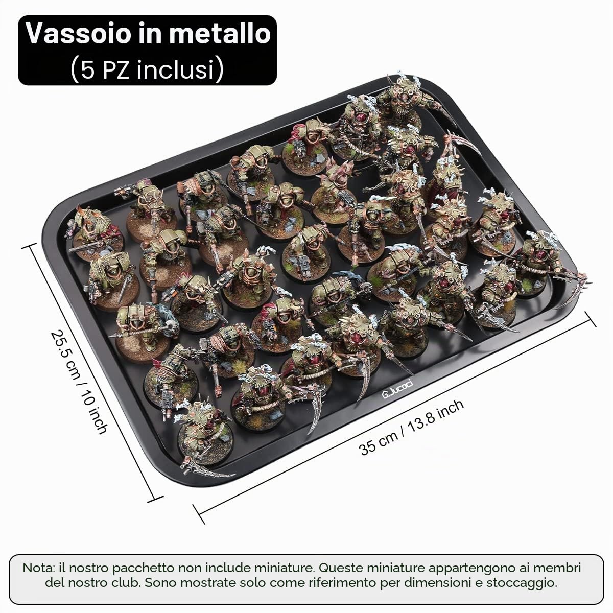 Jucoci Custodia per miniature Custodia per il trasporto di miniature (formato grande)