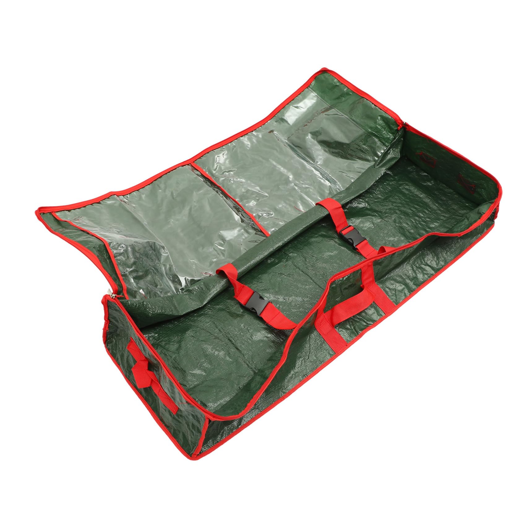 Aufbewahrungstasche Grün mit Vielen Taschen, für Geschenkpapier | Polyethylen, Große Kapazität, unter Bett, für Zuhause und Kleiderschrank