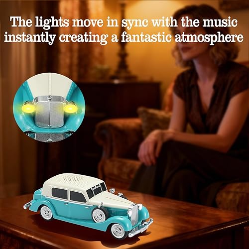 Miniatura 4 de Vintage Car Bluetooth Speaker, Retro Classic Model with Powerful Sound, Built-in Mic, TWS Dual Pairing, Multi-Interface Output, Portable Wireless