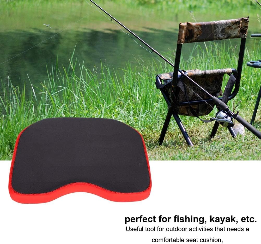 Cuscino per Canoa, Cuscini per Sedili da Barca Addensati, Cuscino del Sedile Kayak Comodo Ammorbidire per Campeggio all'aperto (Nero)