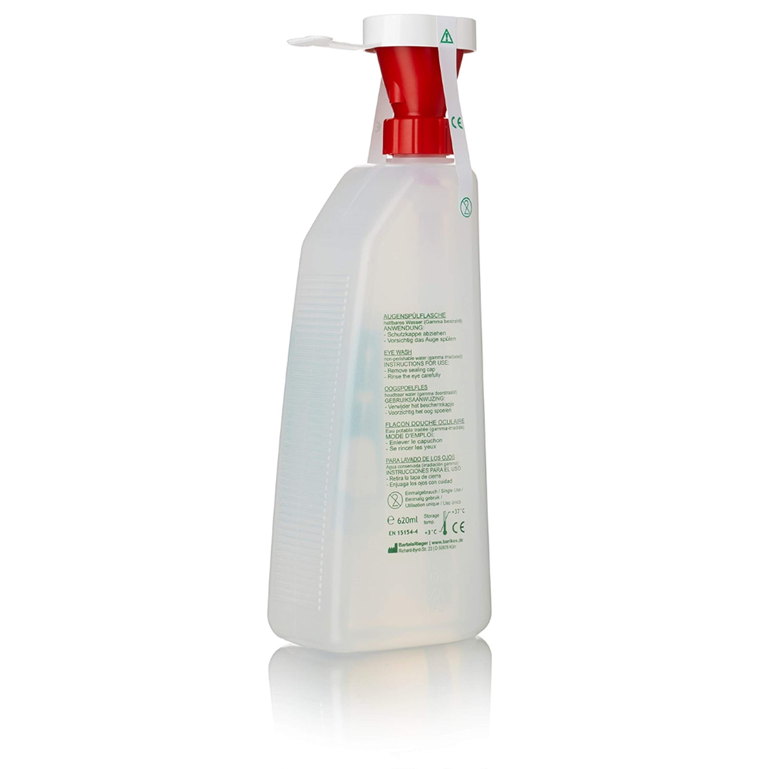 Augenspülflaschen-Set: 2 Augenspülflasche à 620 ml inkl. Wandbehälter, Erste Hilfe Augendusche