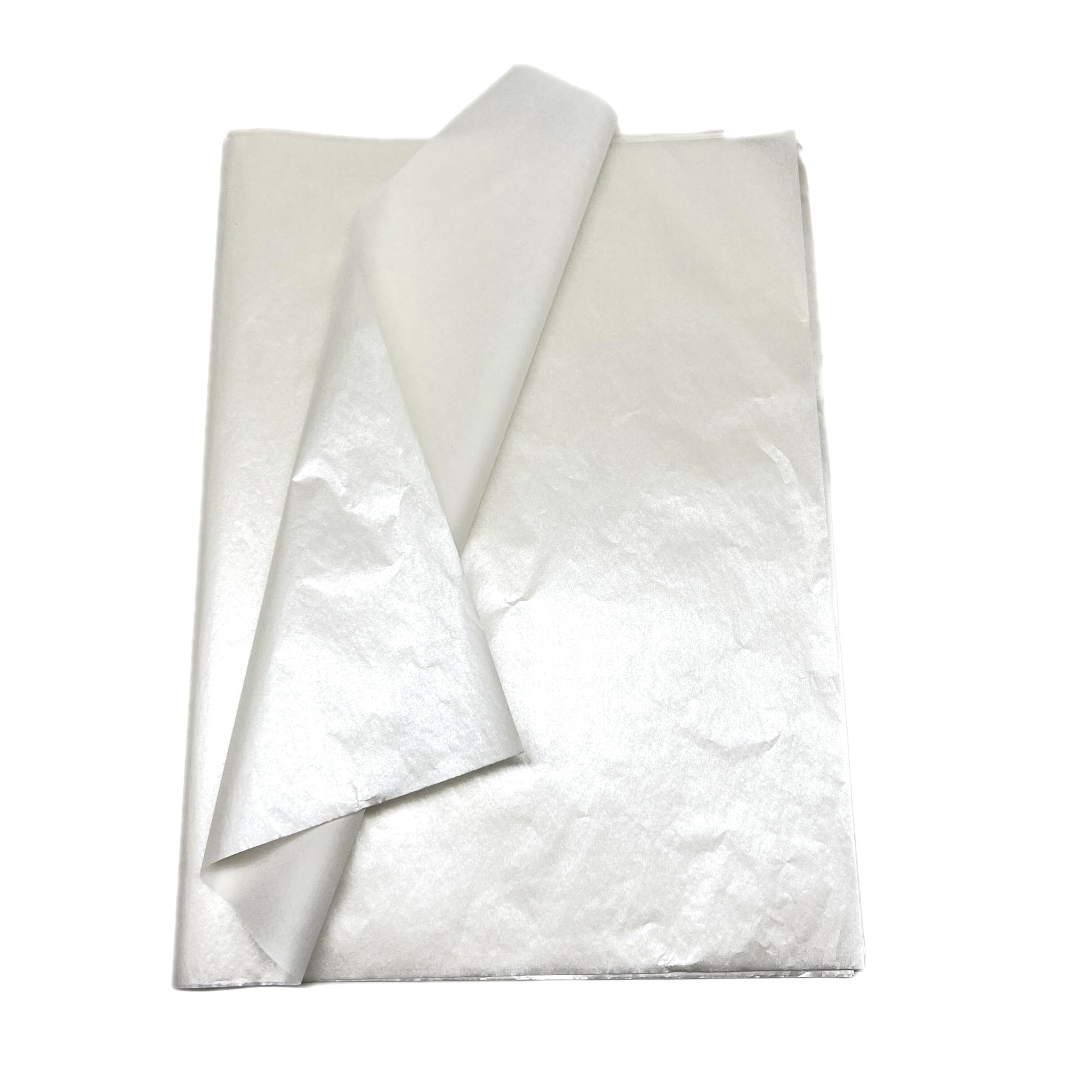 Red Dot Gift® 25 Sheets Metallic White Tissue Paper, 50 * 75cm Metallic Tissue Paper for Gift Bags & Gifts Wrapping and for Christmas New Year Birthday Holiday